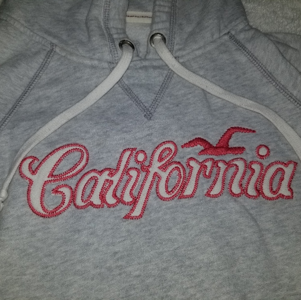 Grey Hollister hoodie